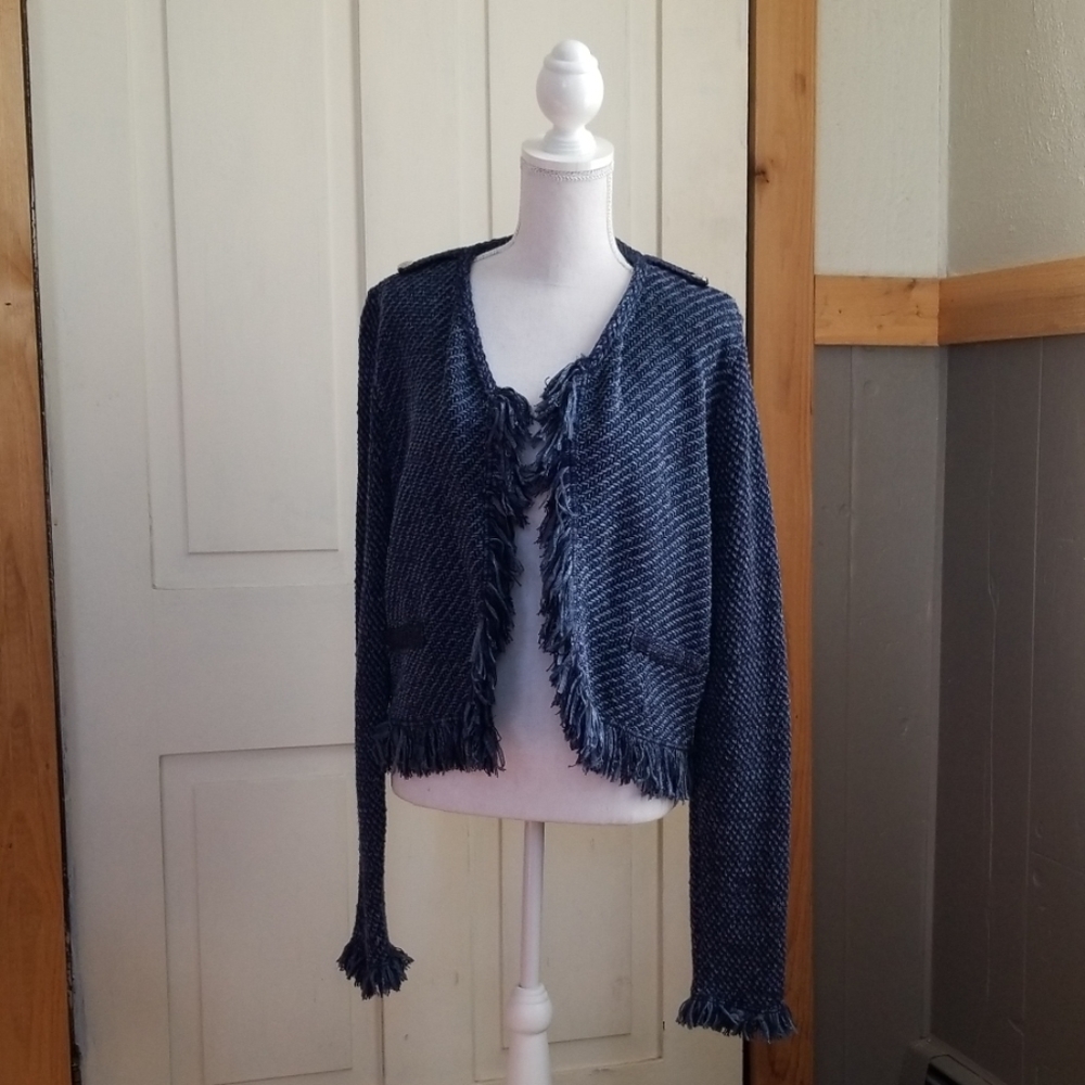 Flyaway Structured Sweater Jacket - image 1